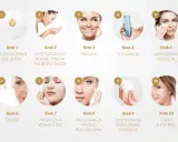Dziesięć kroków do idealnej cery: pielęgnacja koreańska obejmuje oczyszczanie, peeling, tonizację, serum, maskę, krem pod oczy, krem i krem z filtrem.