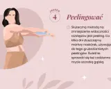 Kobieta wykonuje peeling, by jak pozbyć się rozstępów. Zasada 4: Peelingować.